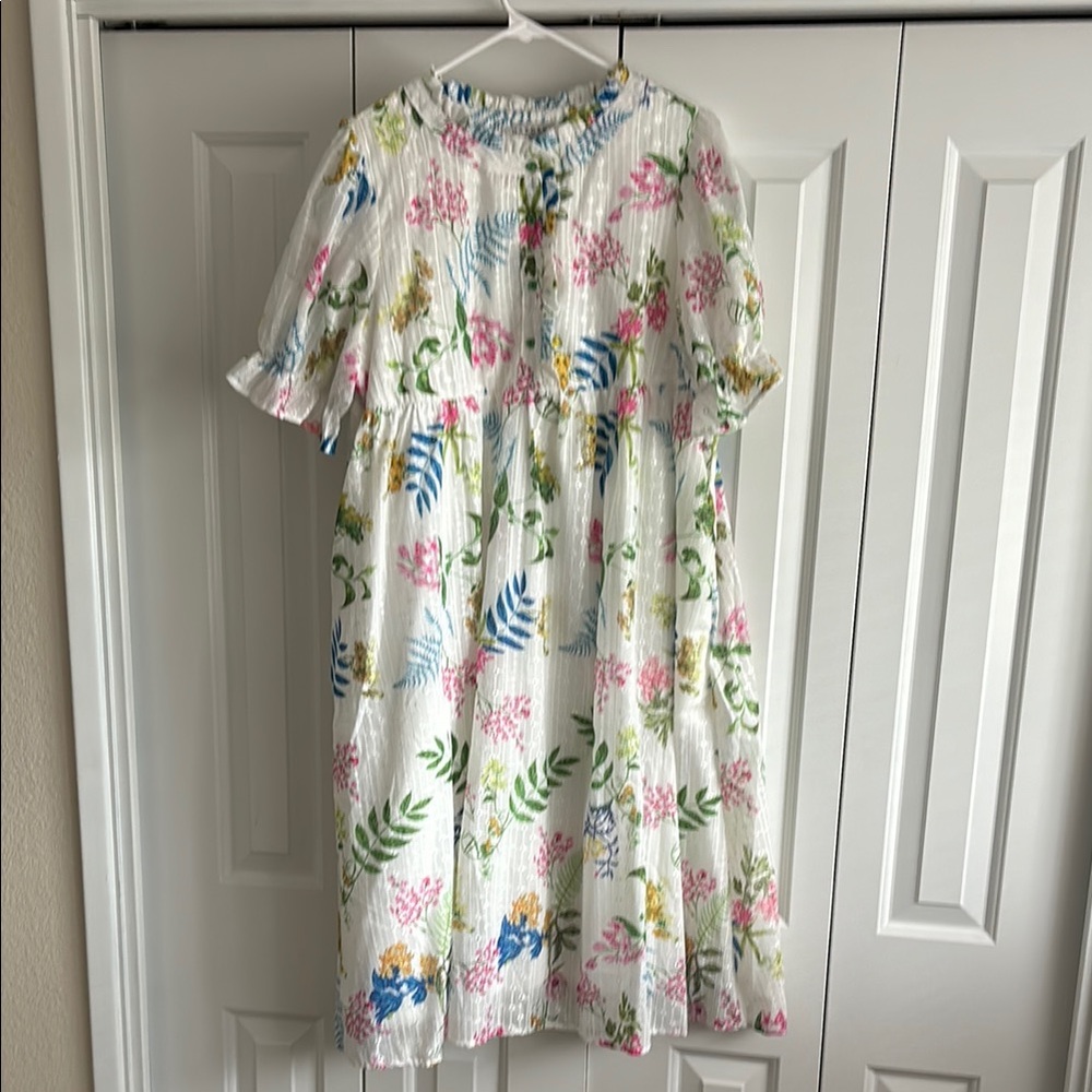 Spring Floral Midi Dress